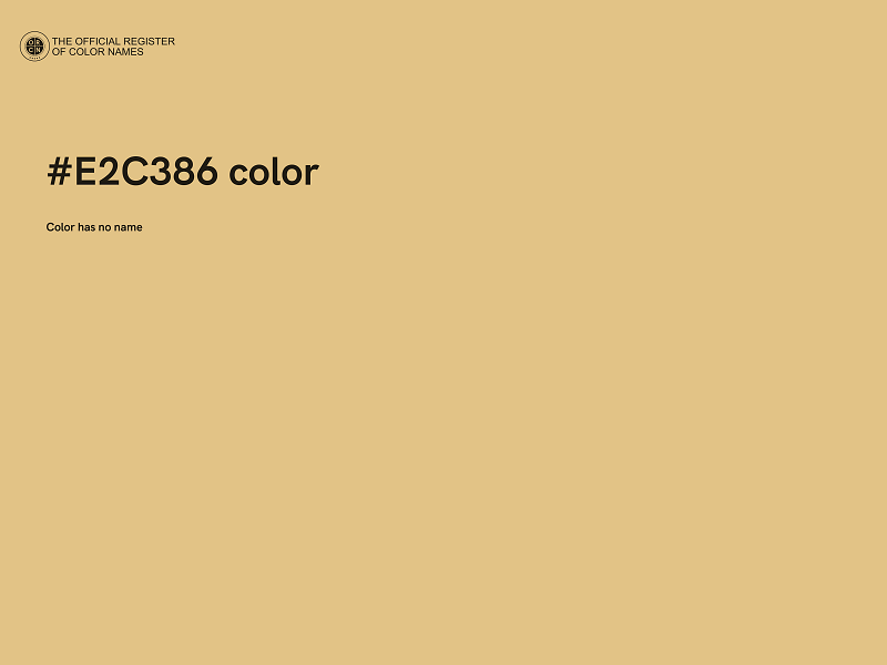 #E2C386 color image