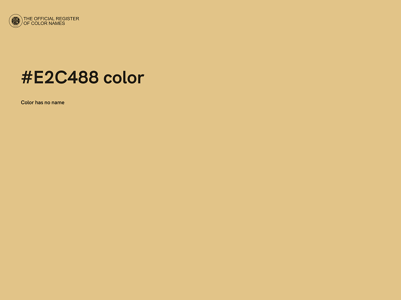 #E2C488 color image