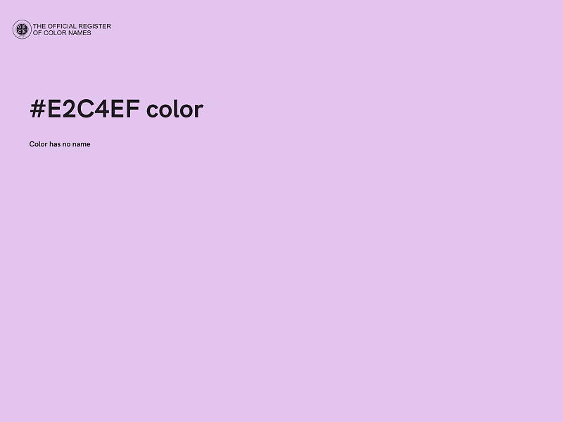 #E2C4EF color image