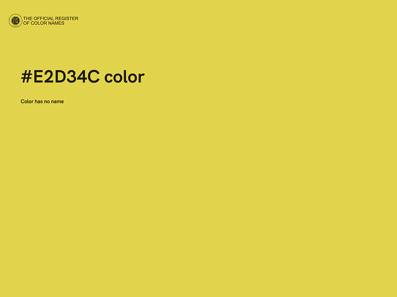 #E2D34C color image