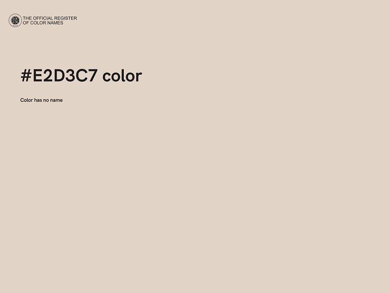 #E2D3C7 color image