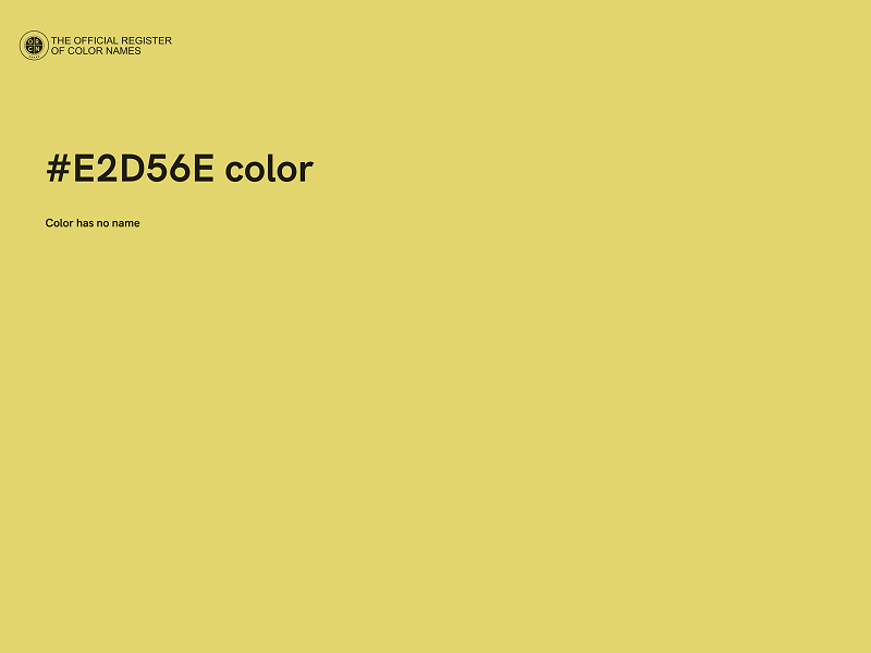 #E2D56E color image