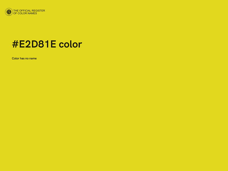 #E2D81E color image