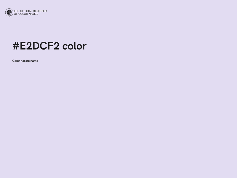 #E2DCF2 color image