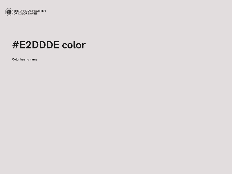 #E2DDDE color image