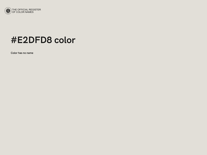 #E2DFD8 color image