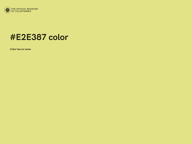 #E2E387 color image