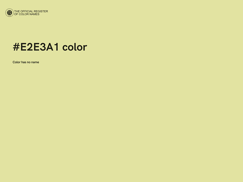 #E2E3A1 color image