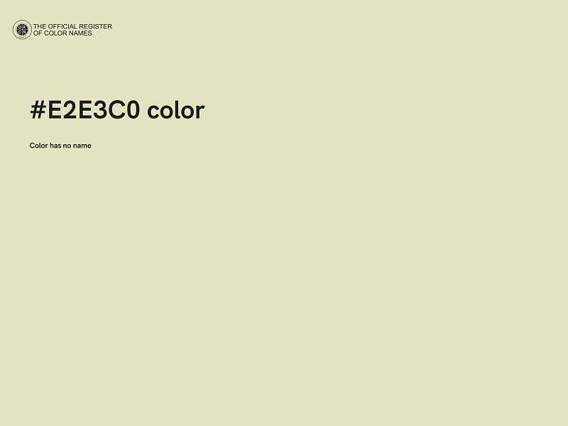 #E2E3C0 color image