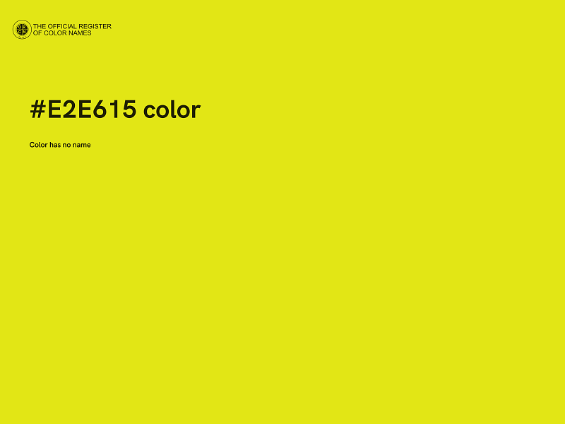 #E2E615 color image