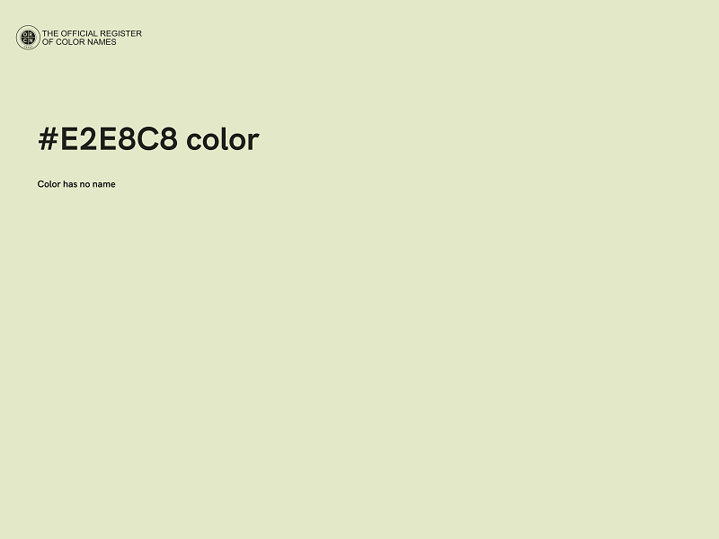 #E2E8C8 color image