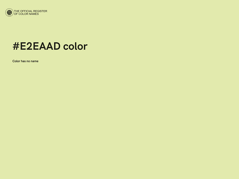 #E2EAAD color image