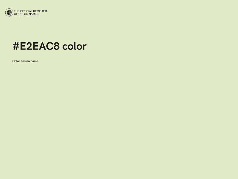 #E2EAC8 color image