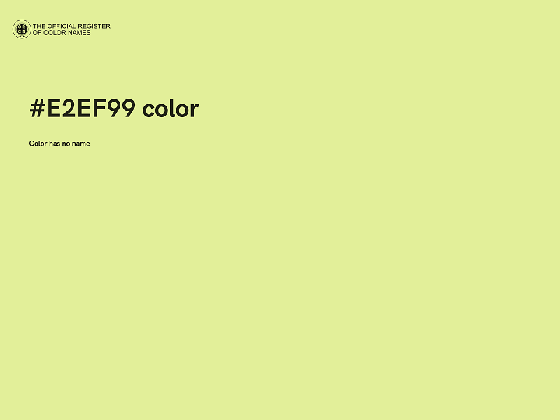 #E2EF99 color image