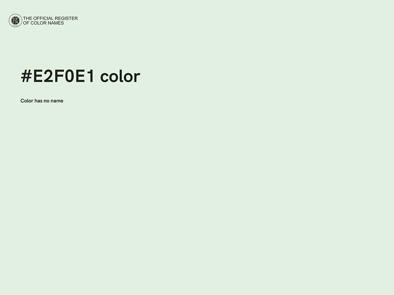 #E2F0E1 color image