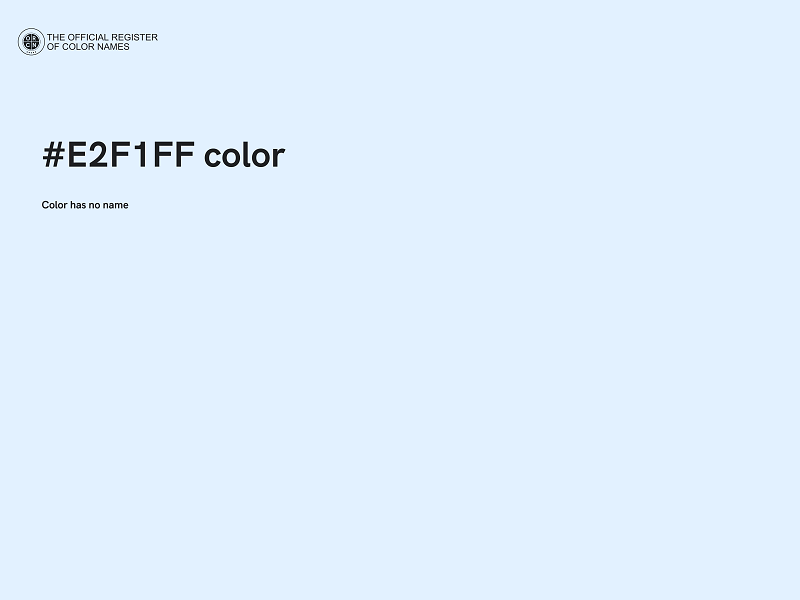 #E2F1FF color image