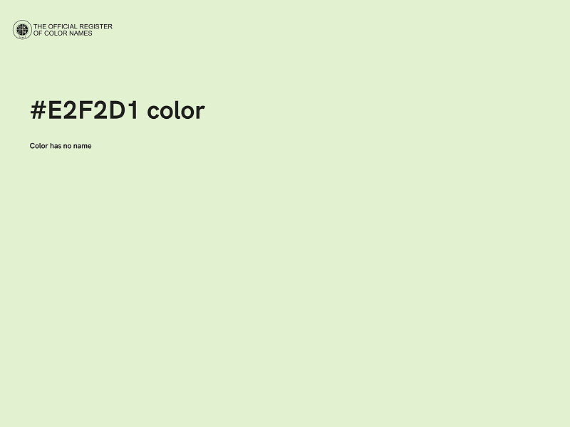 #E2F2D1 color image