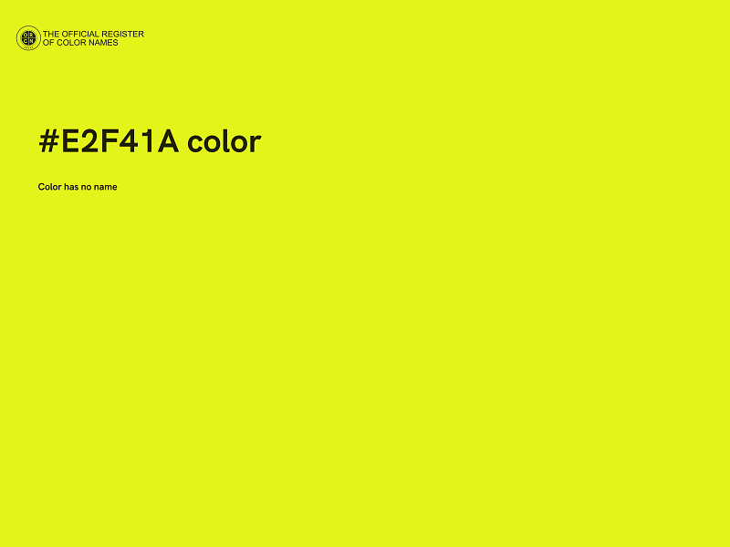 #E2F41A color image