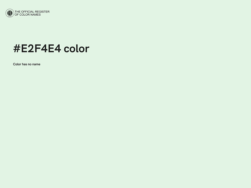 #E2F4E4 color image