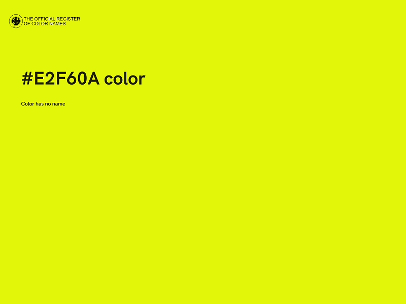 #E2F60A color image