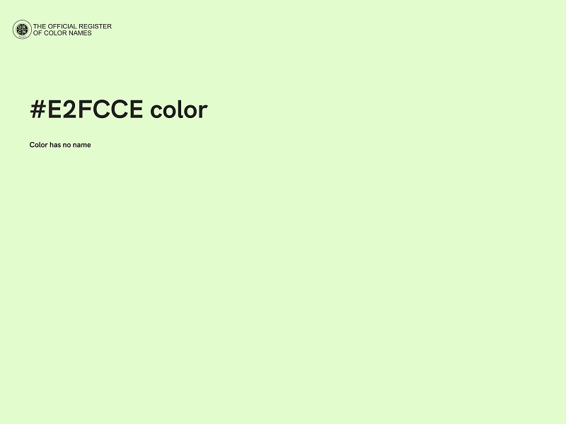 #E2FCCE color image