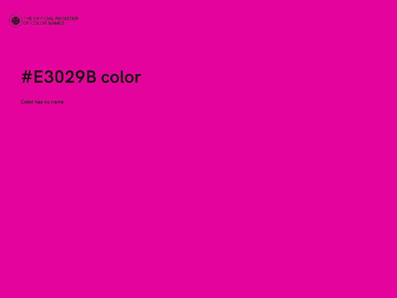 #E3029B color image