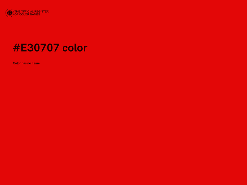 #E30707 color image