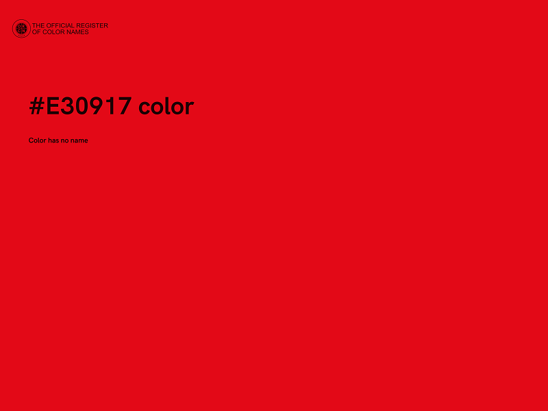 #E30917 color image