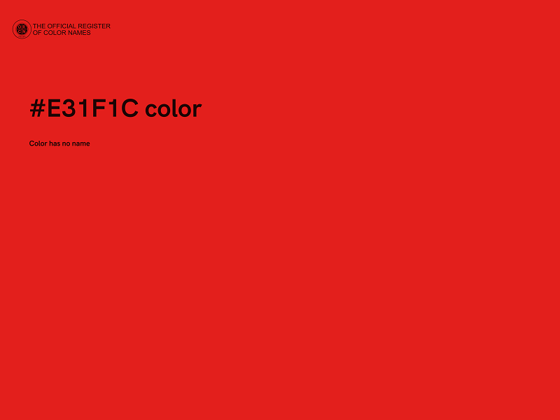 #E31F1C color image