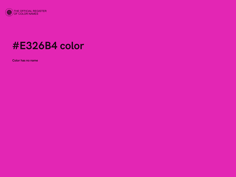 #E326B4 color image