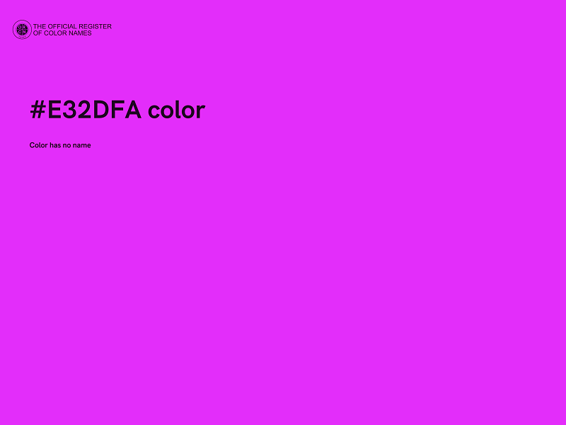 #E32DFA color image