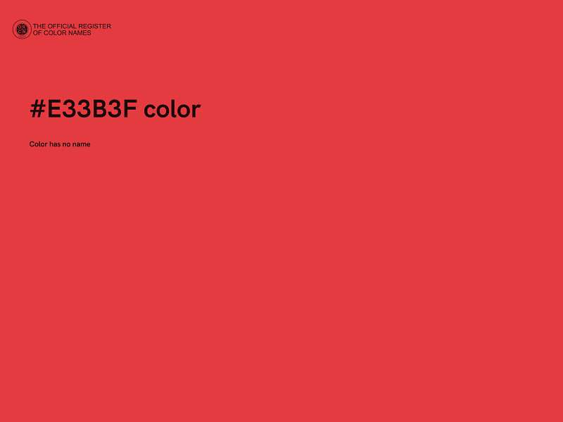 #E33B3F color image