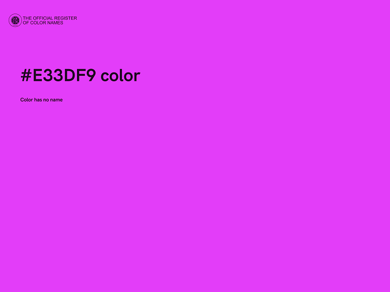 #E33DF9 color image