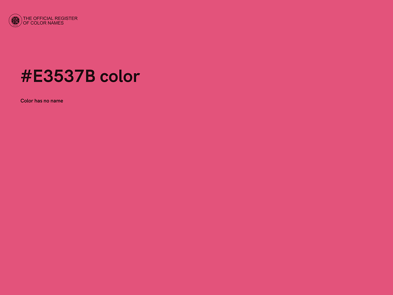 #E3537B color image