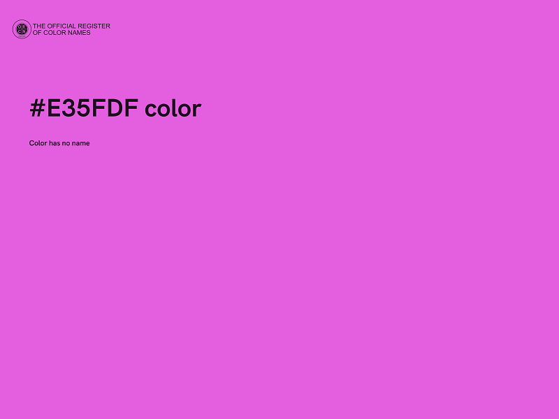 #E35FDF color image