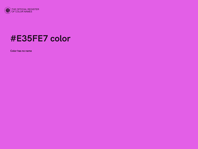 #E35FE7 color image