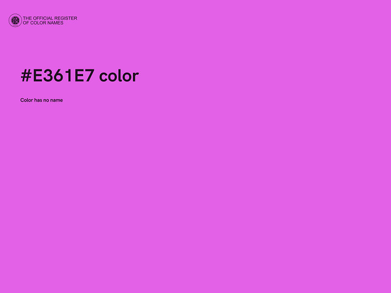 #E361E7 color image