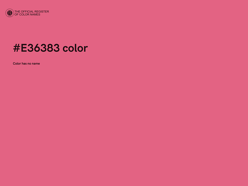 #E36383 color image