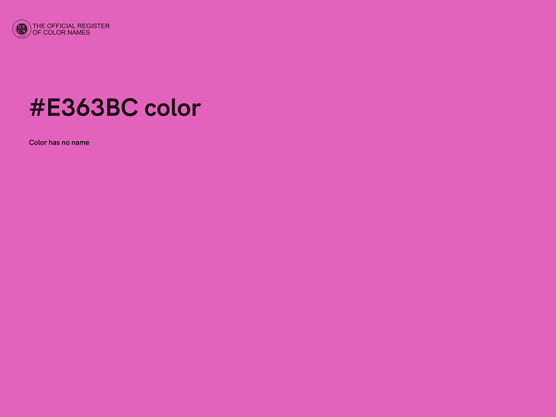 #E363BC color image