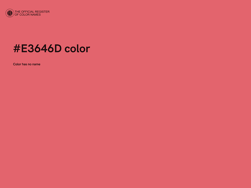 #E3646D color image