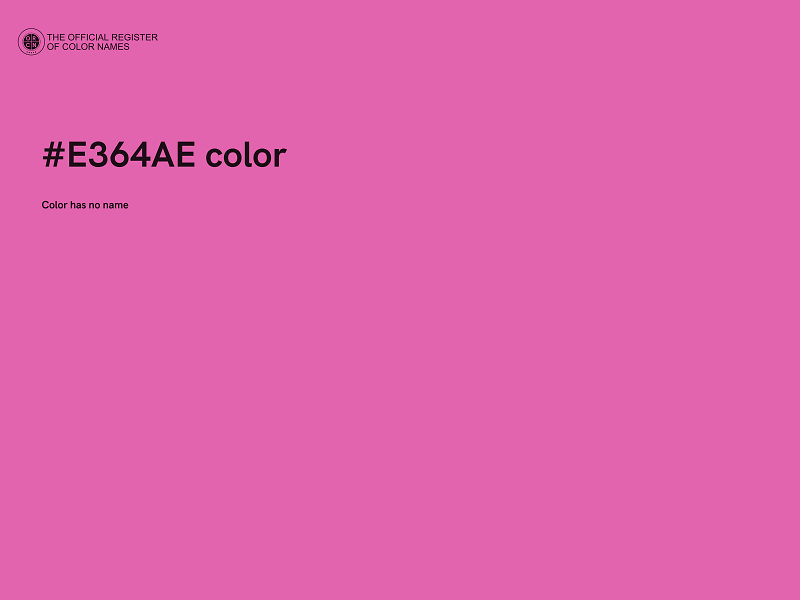 #E364AE color image