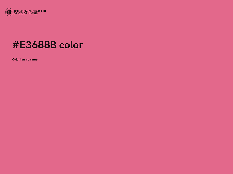 #E3688B color image