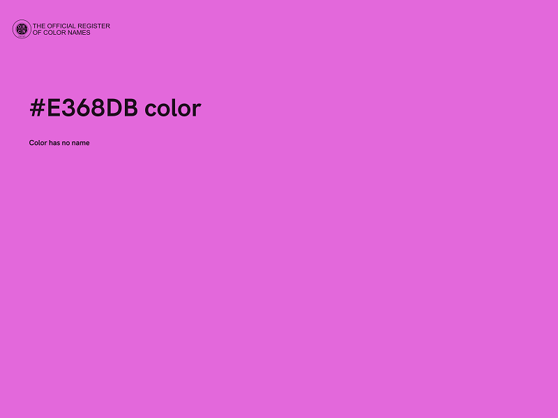 #E368DB color image