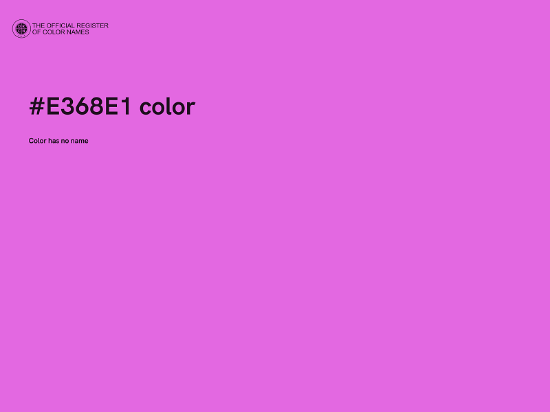 #E368E1 color image