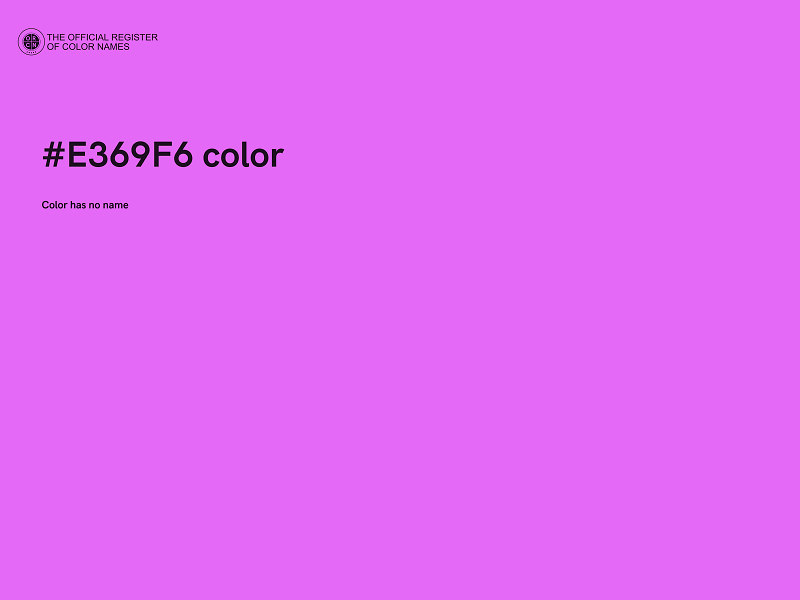 #E369F6 color image