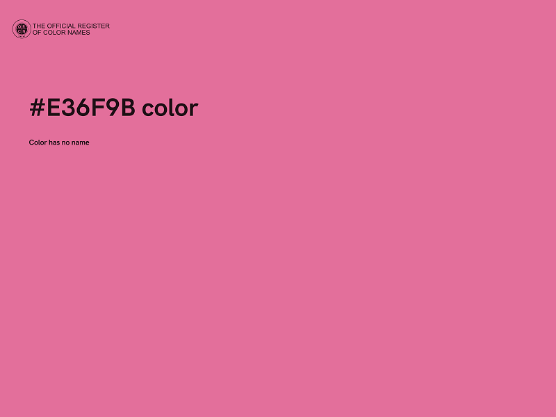 #E36F9B color image