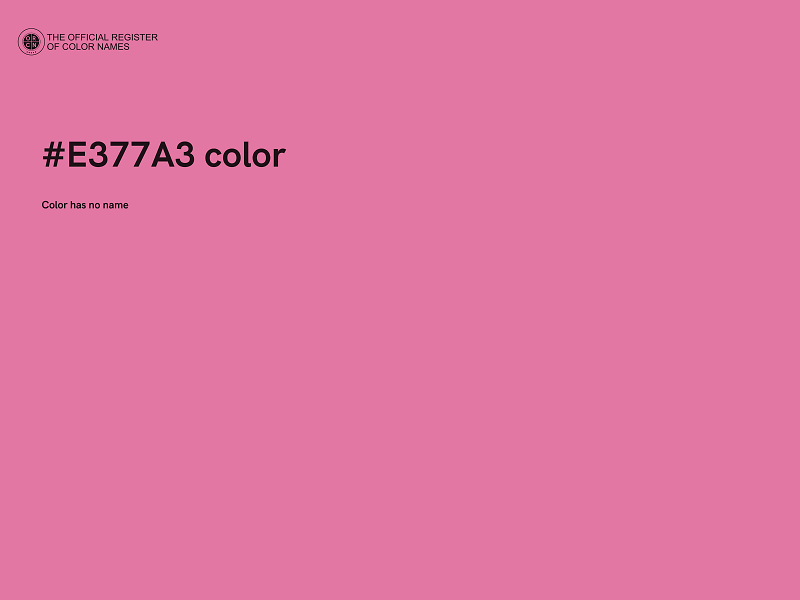 #E377A3 color image