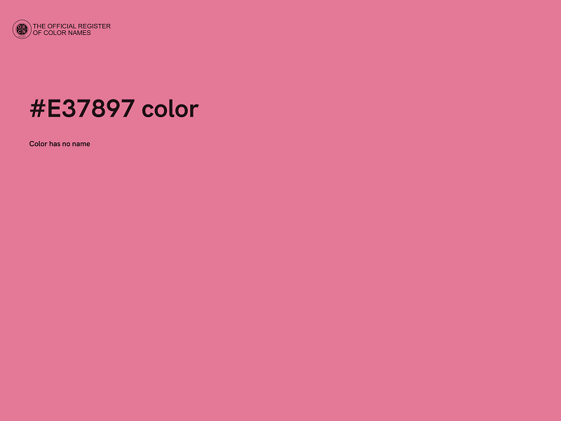 #E37897 color image