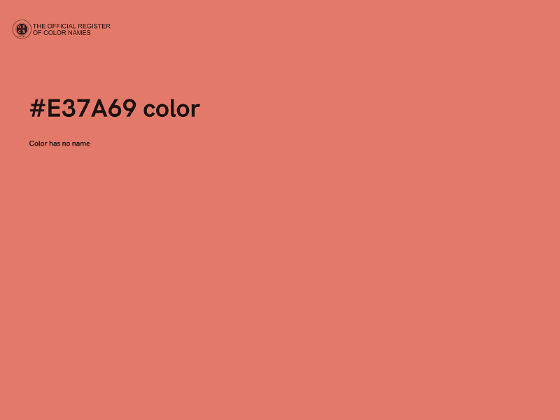 #E37A69 color image