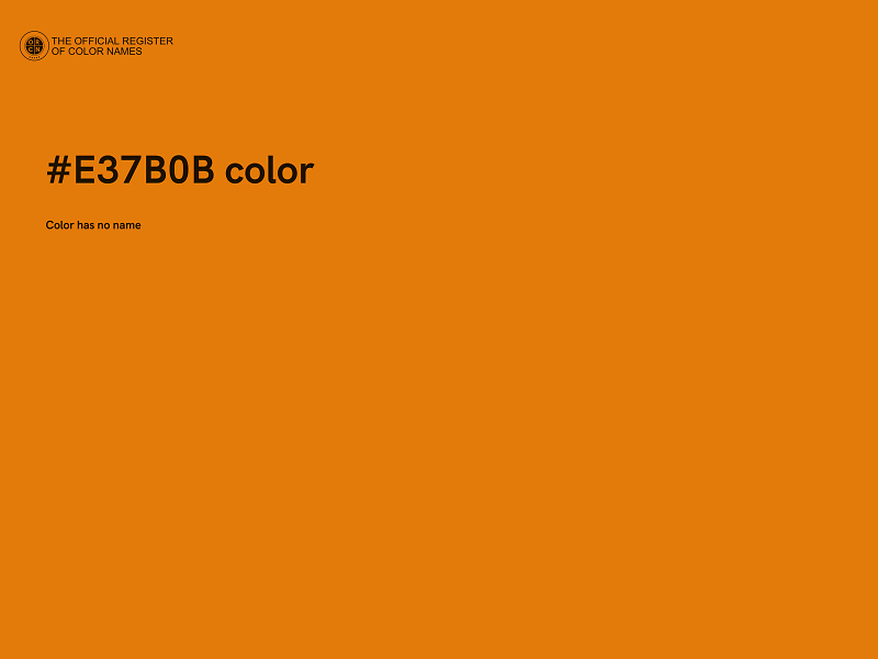 #E37B0B color image